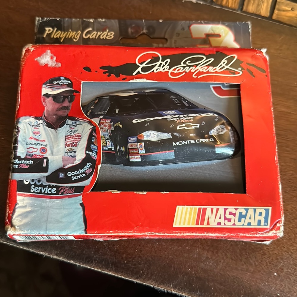 Dale Earnhardt playing cards in Tin new in box